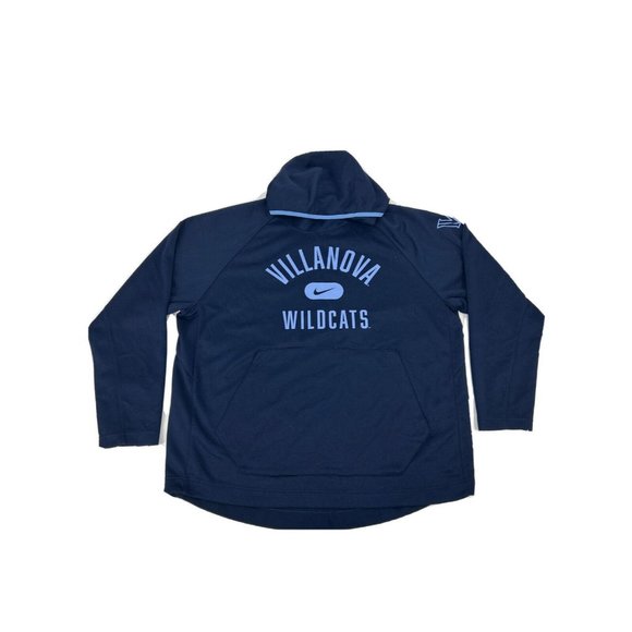 Villanova Wildcats Sweatshirt Men's XXL Blue Nike Long Sleeve Hoodie Fleece - Picture 1 of 11